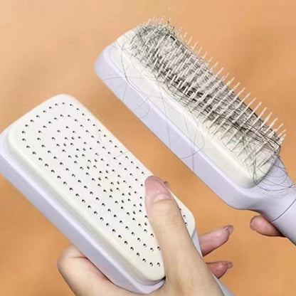 Magic self cleaning brush