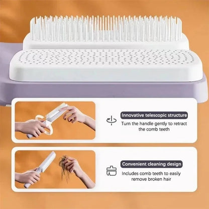 Magic self cleaning brush