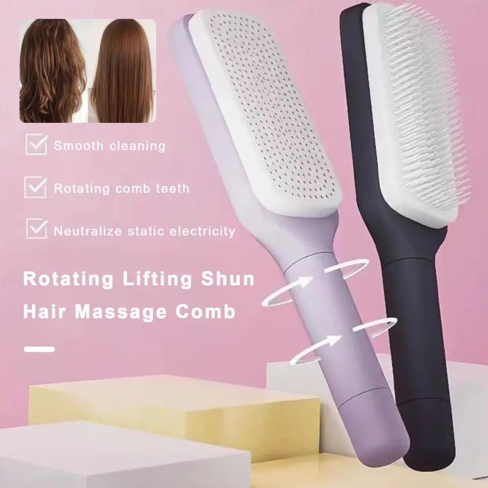 Magic self cleaning brush
