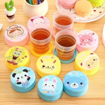 كوب أشكال ديزني بغطاء سوسته عرض قطعتين😍