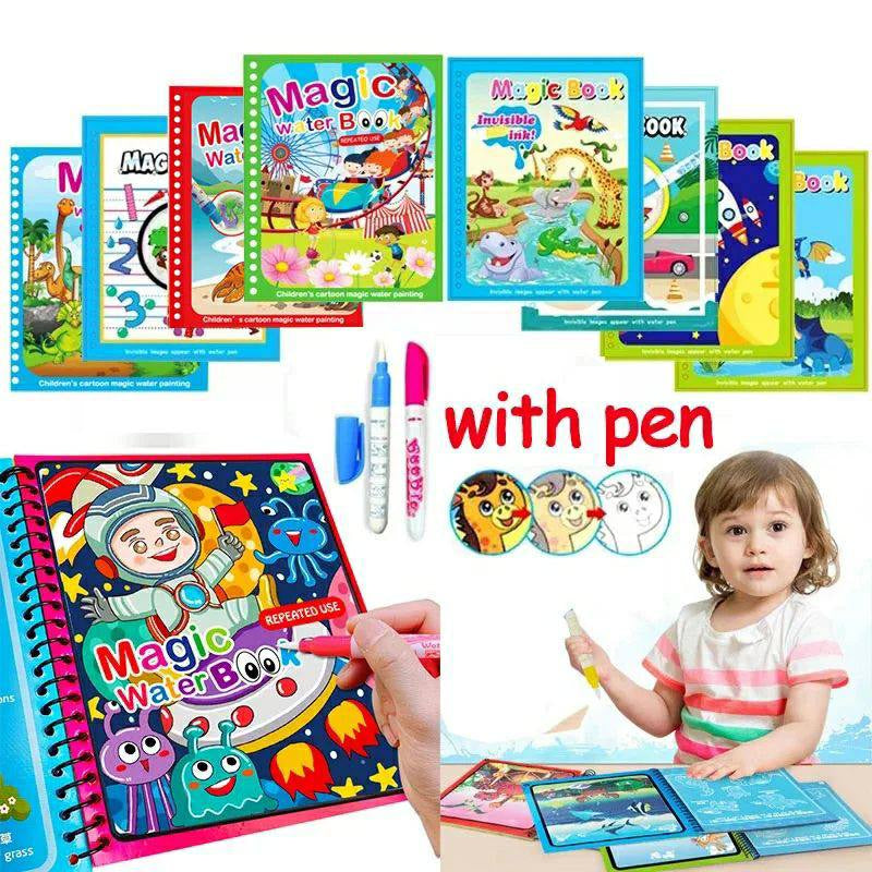 كتاب التلوين السحري مع القلم الماجيك عرض القطعتين😍