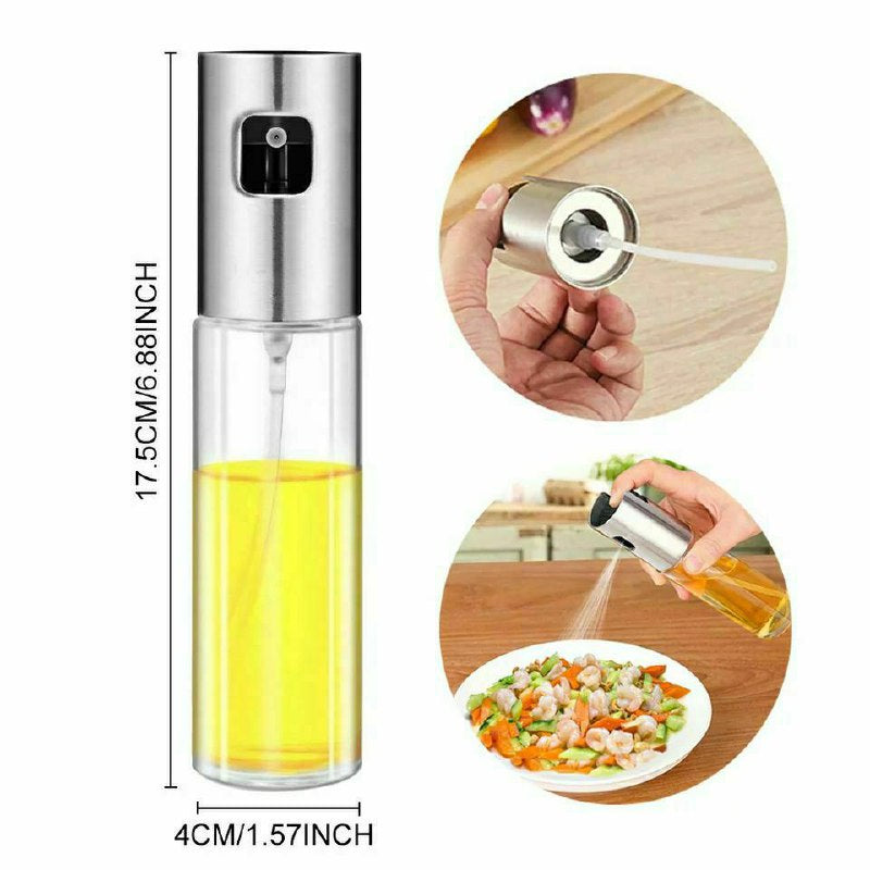 بخاخ زيت زجاج 100ML متعدد الاستخدامات للطهي والسلطات😍