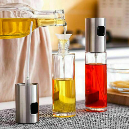 بخاخ زيت زجاج 100ML متعدد الاستخدامات للطهي والسلطات😍