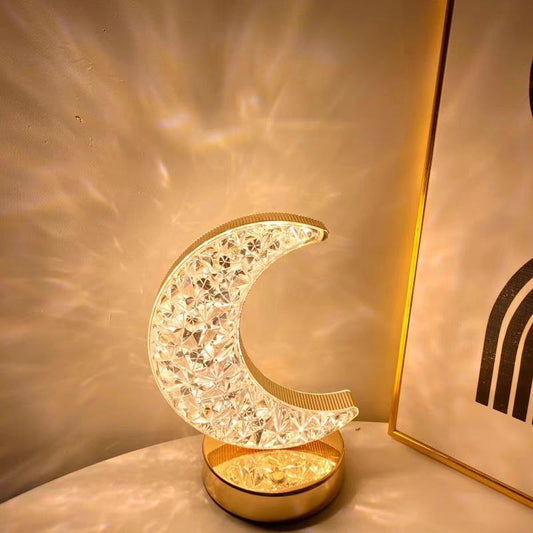 أباجورة كريستال شكل الهلال🌙