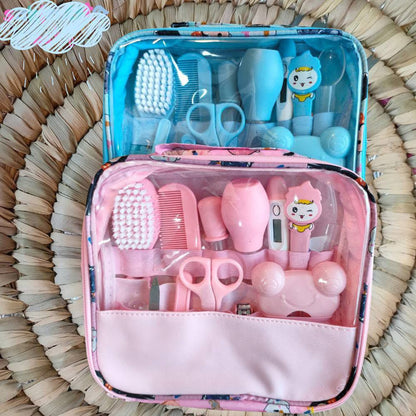 شنطة العناية المتكاملة للبيبي – 13 قطعة أساسية لكل أم جديدة! 🍼👶