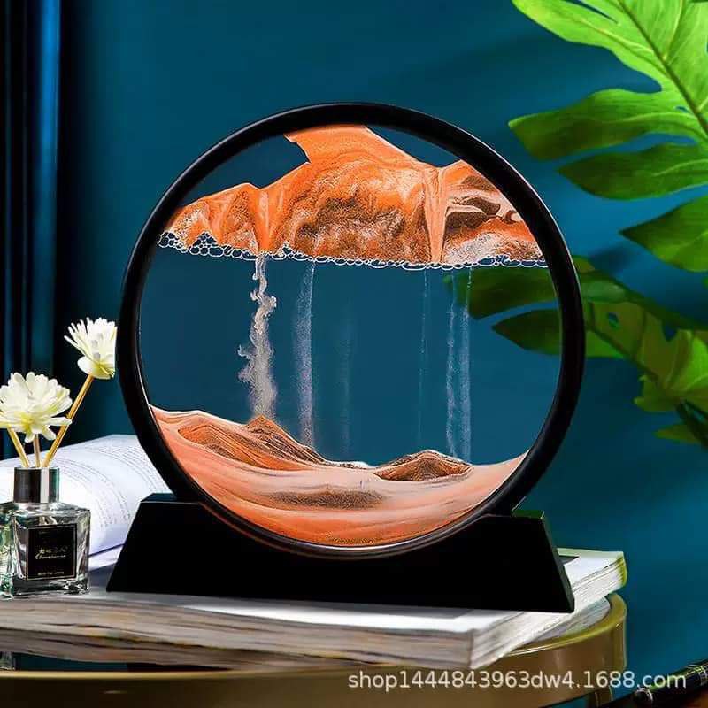 ساعة الرمال المتحركة ثلاثية الأبعاد 3D😍
